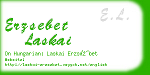 erzsebet laskai business card